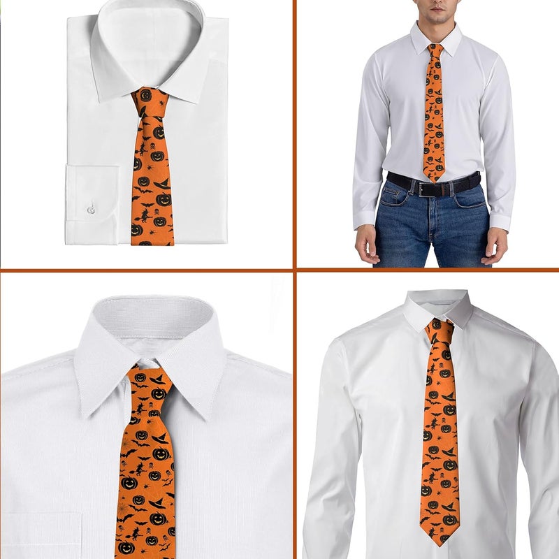ARESD Men's Tie Funny Neckties Halloween Novelty Ties Formal Party Business Neckties - Image 3